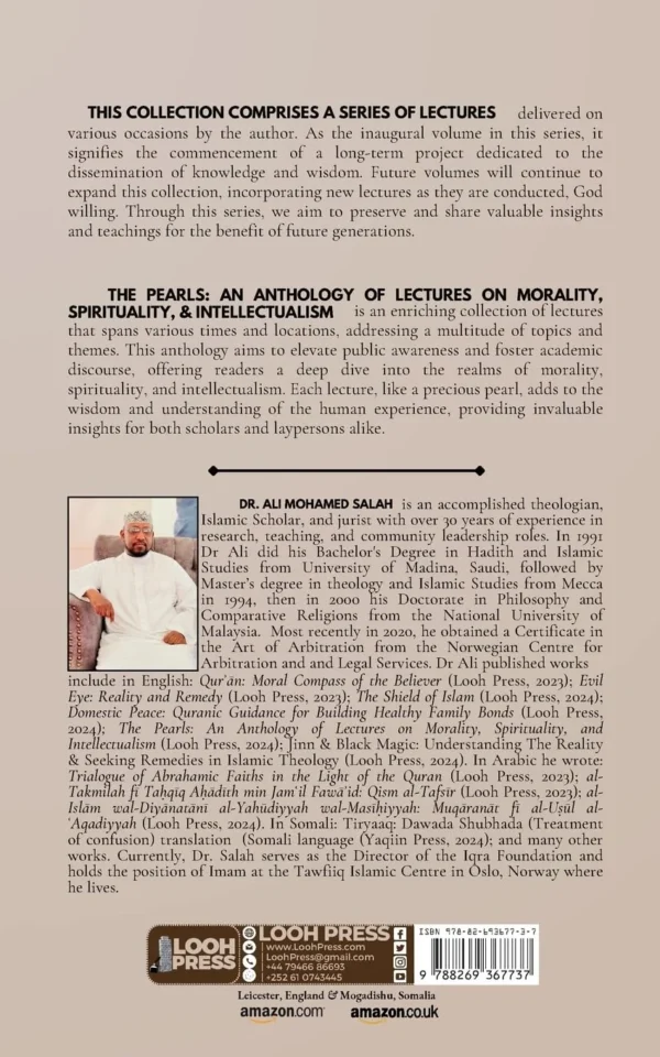 The Pearls: An Anthology of Lectures on Morality, Spirituality, and Intellectualism. (Dr. Ali's Pearls of Lectures)