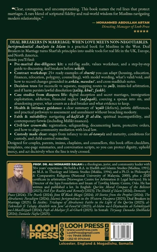 Deal Breakers in Marriage: When Love Meets Non-Negotiables. Jurisprudential Analysis in Islam.